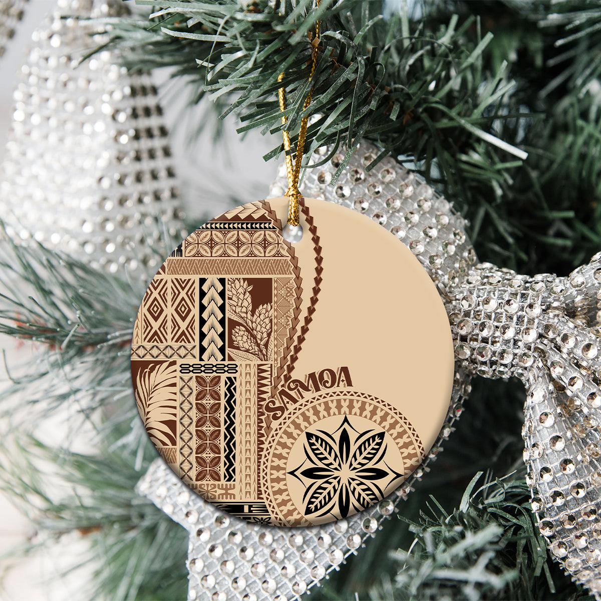 Samoa Siapo Motif Ceramic Ornament Classic Style LT7