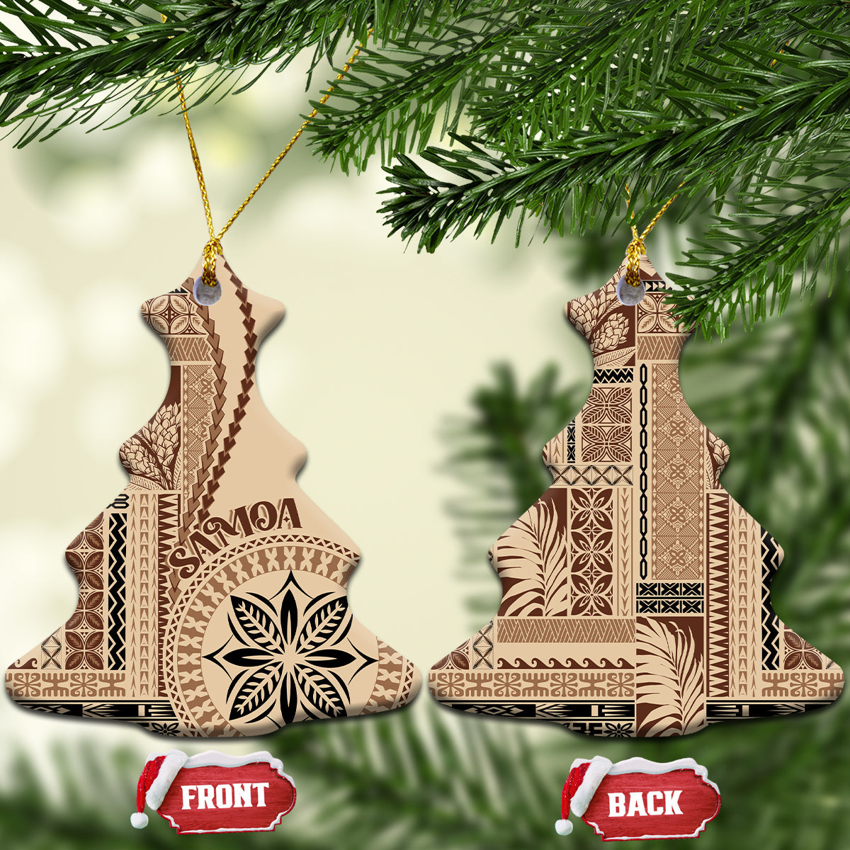 Samoa Siapo Motif Ceramic Ornament Classic Style LT7