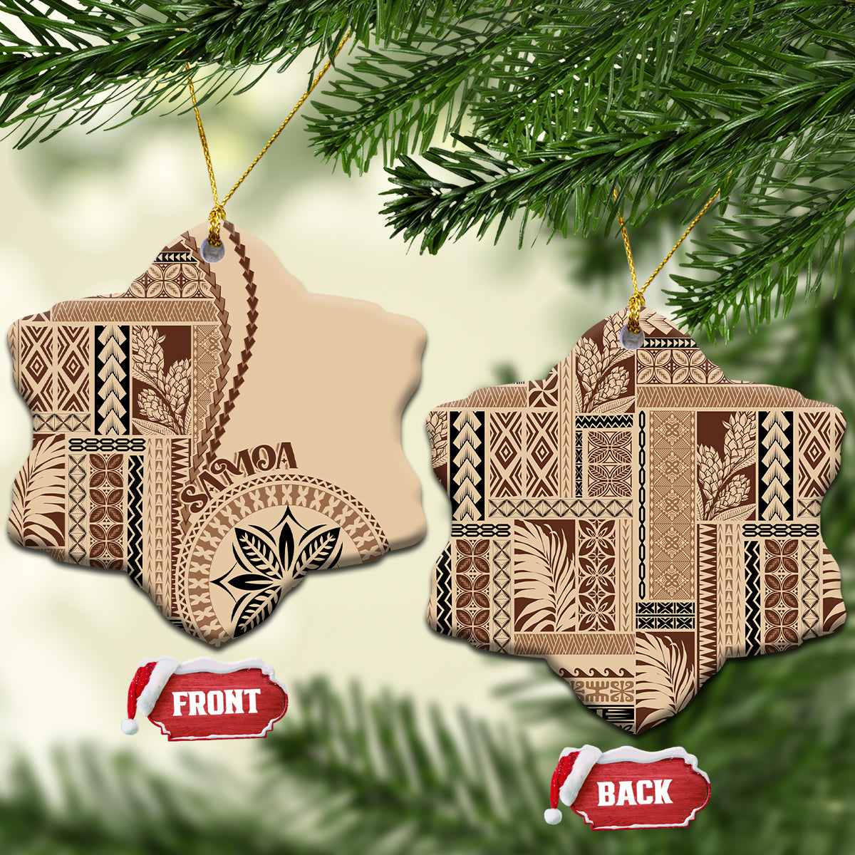 Samoa Siapo Motif Ceramic Ornament Classic Style LT7
