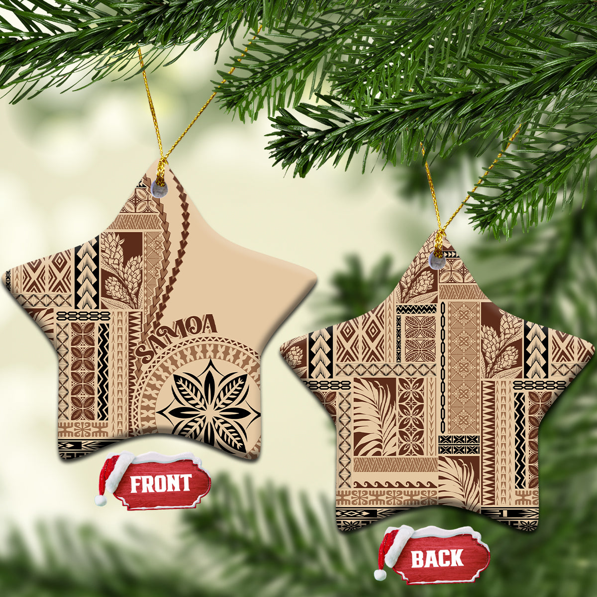 Samoa Siapo Motif Ceramic Ornament Classic Style LT7