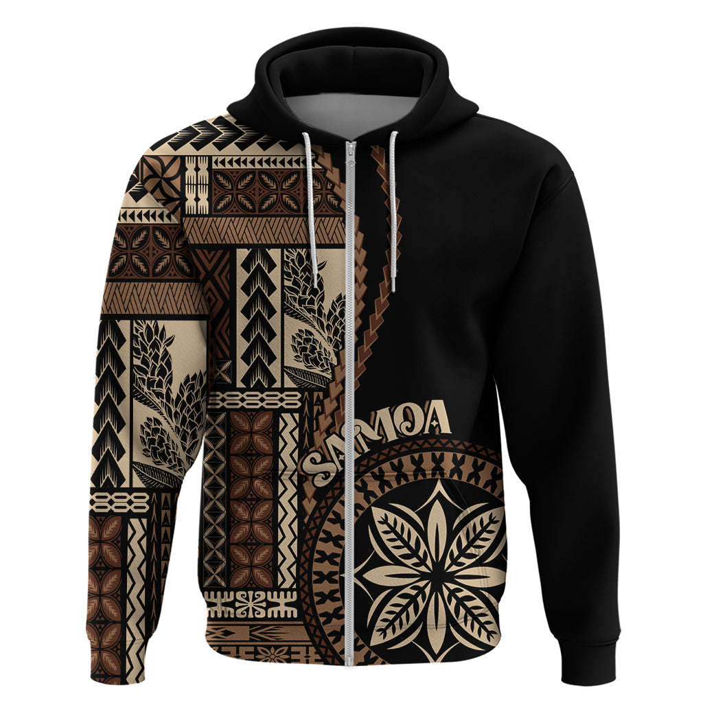 Samoa Siapo Motif Hoodie Classic Style - Black Ver LT7