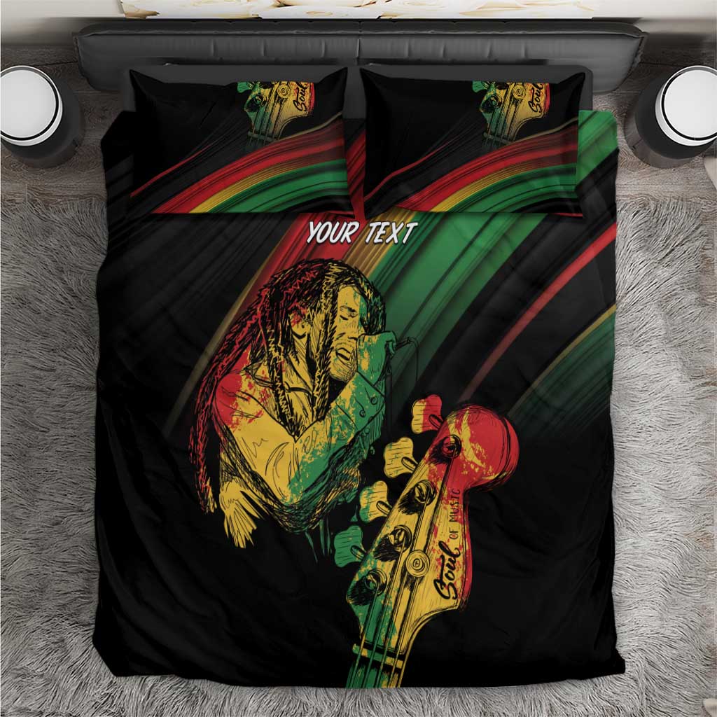 Personalised Afro Vibes Bedding Set Reggae King - Live The Way You Love LT7