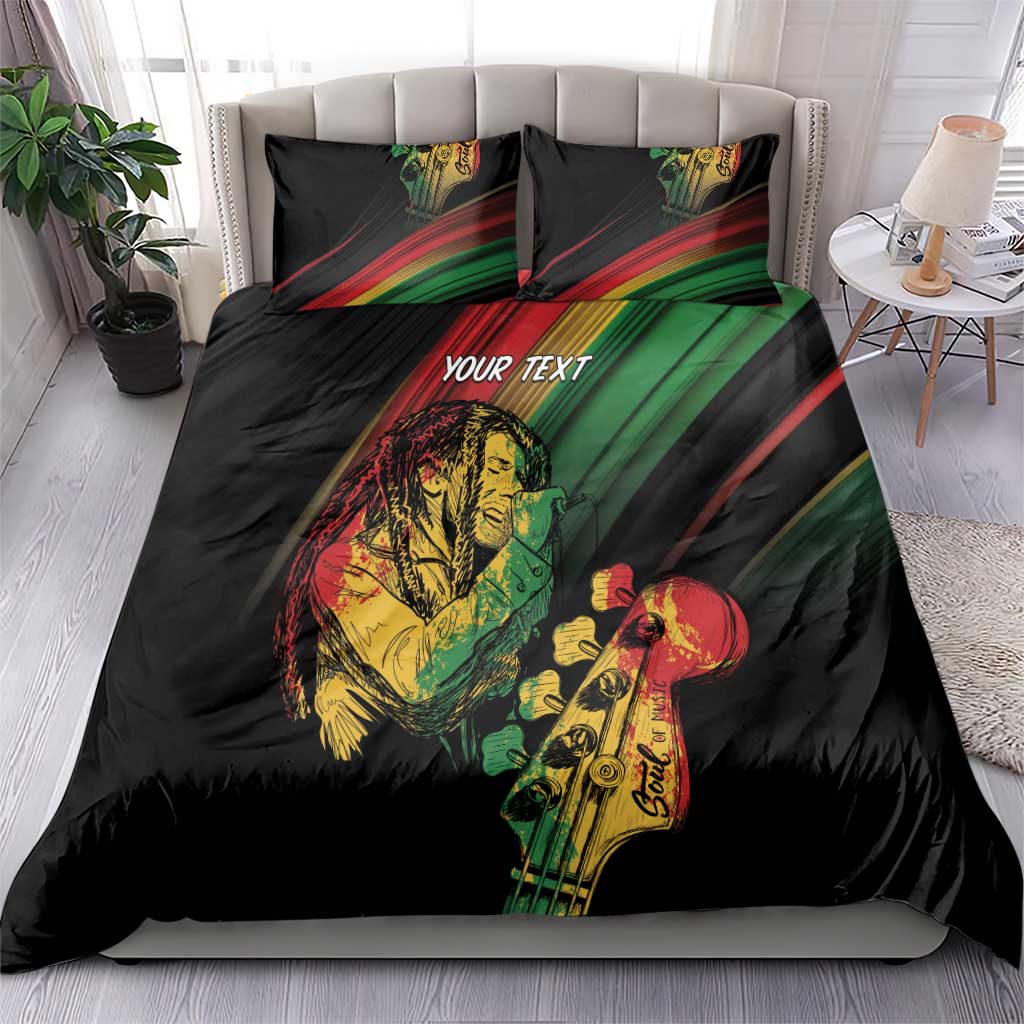 Personalised Afro Vibes Bedding Set Reggae King - Live The Way You Love LT7