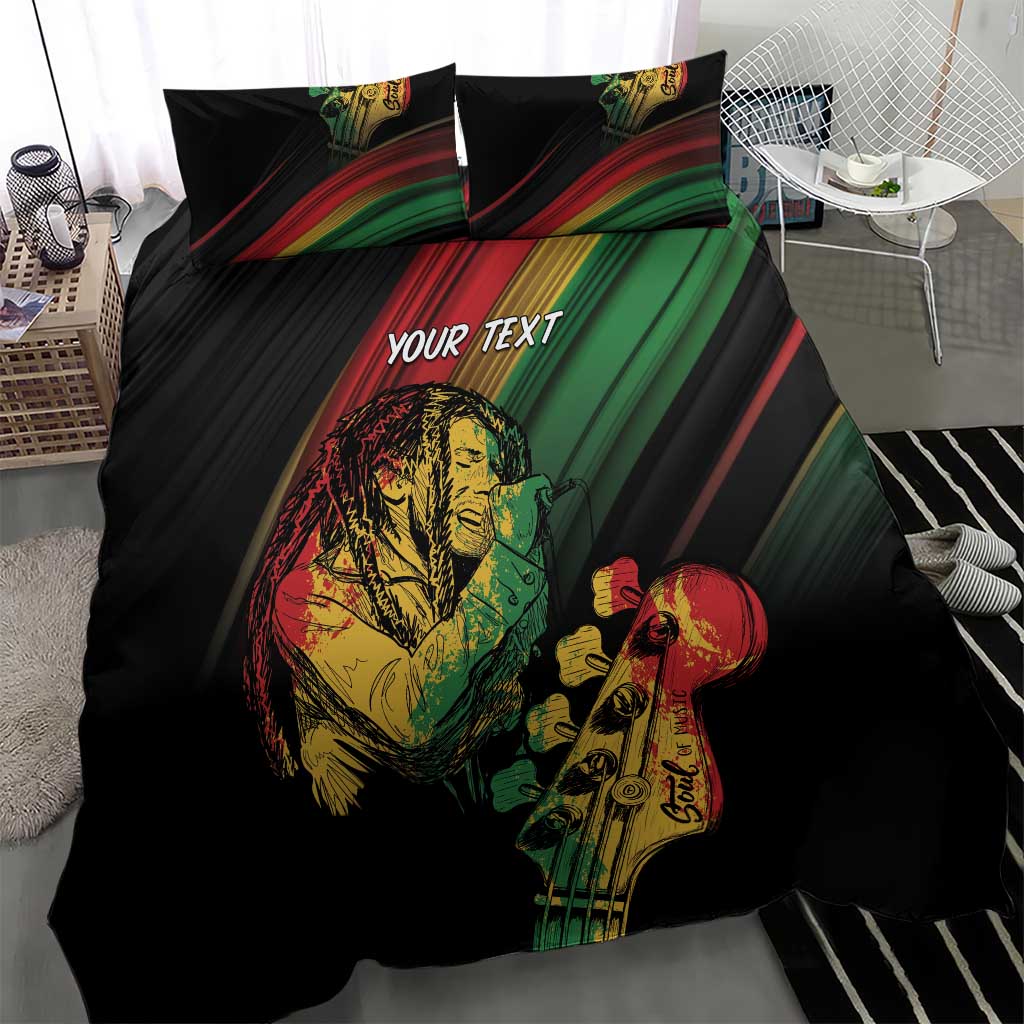 Personalised Afro Vibes Bedding Set Reggae King - Live The Way You Love LT7