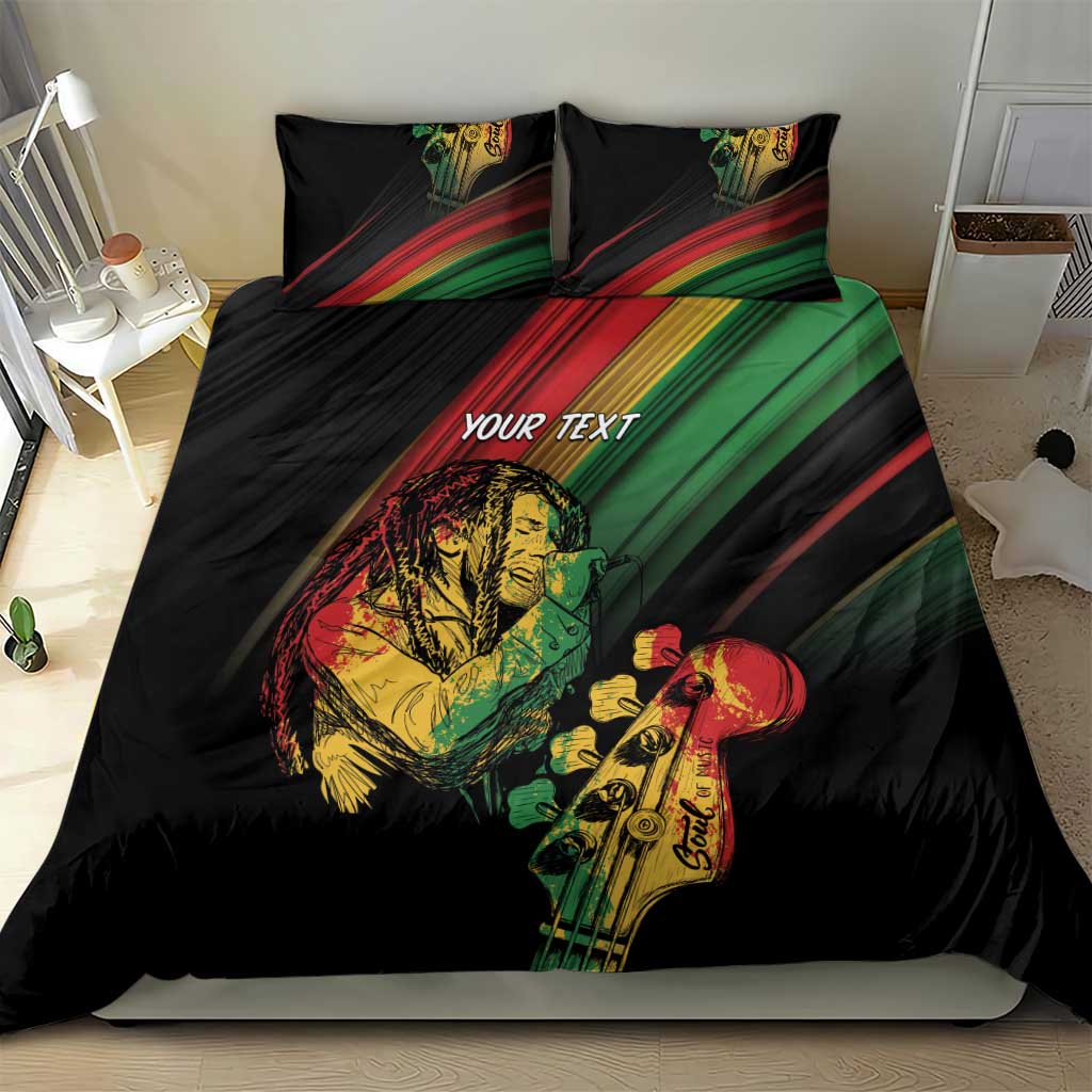 Personalised Afro Vibes Bedding Set Reggae King - Live The Way You Love LT7