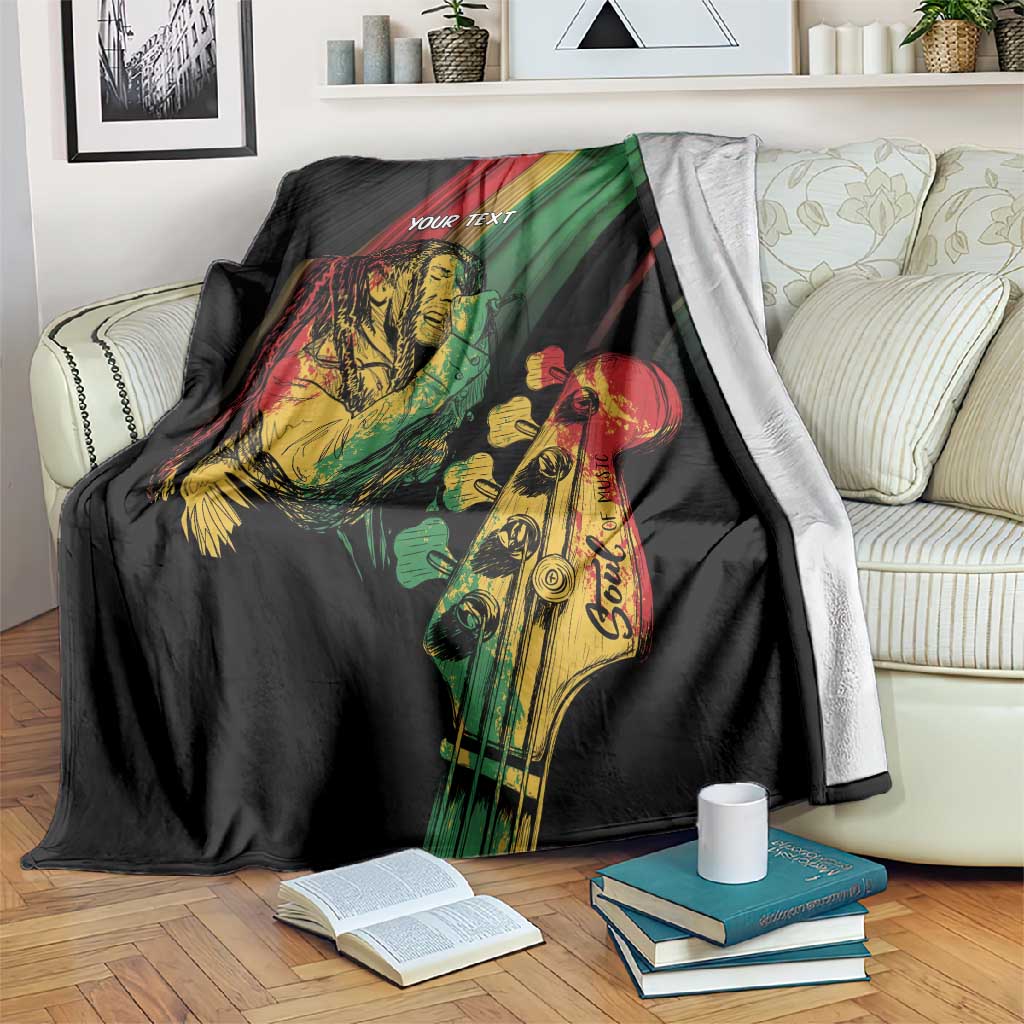 Personalised Afro Vibes Blanket Reggae King - Live The Way You Love LT7