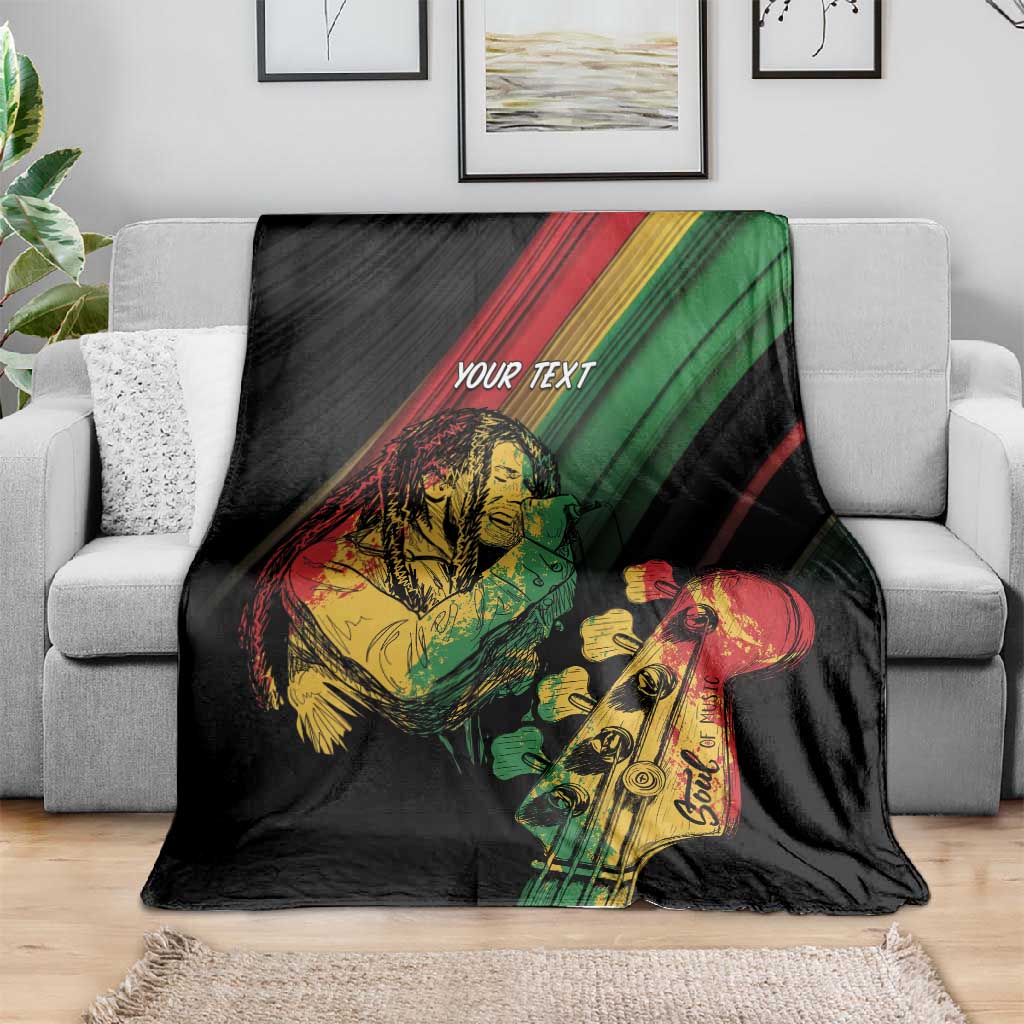 Personalised Afro Vibes Blanket Reggae King - Live The Way You Love LT7