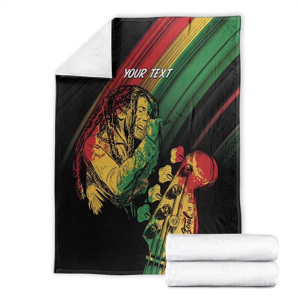 Personalised Afro Vibes Blanket Reggae King - Live The Way You Love LT7