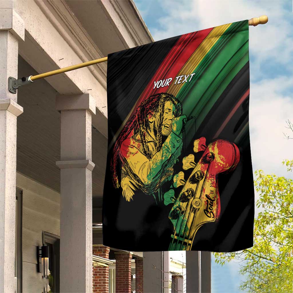 Personalised Afro Vibes Garden Flag Reggae King - Live The Way You Love LT7