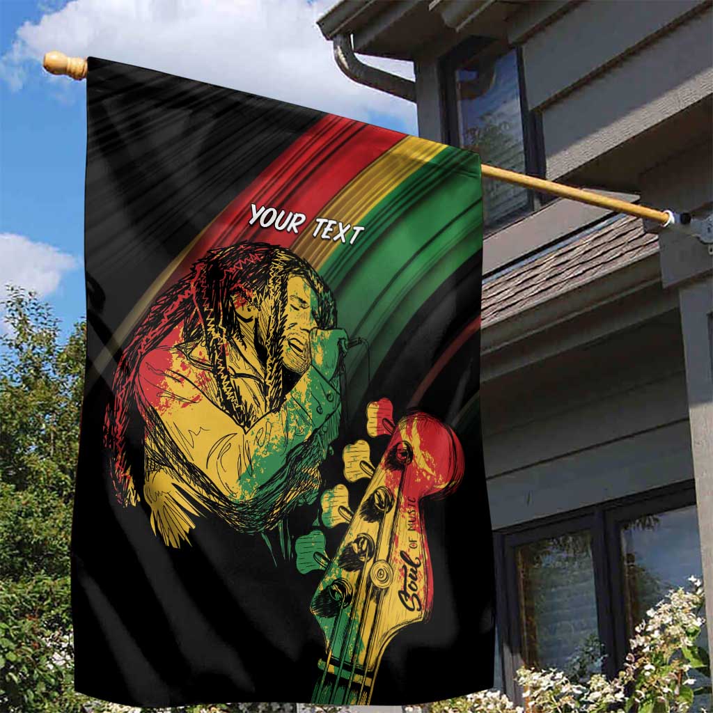 Personalised Afro Vibes Garden Flag Reggae King - Live The Way You Love LT7