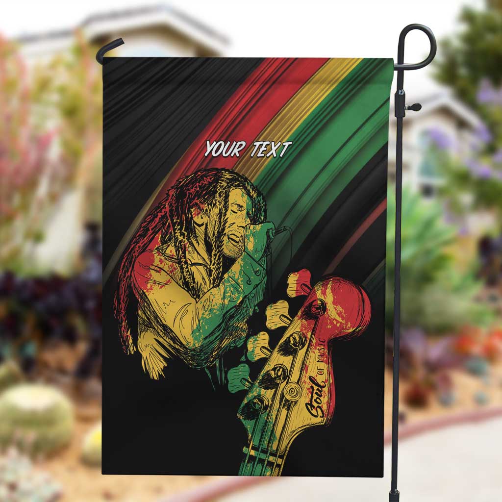Personalised Afro Vibes Garden Flag Reggae King - Live The Way You Love LT7