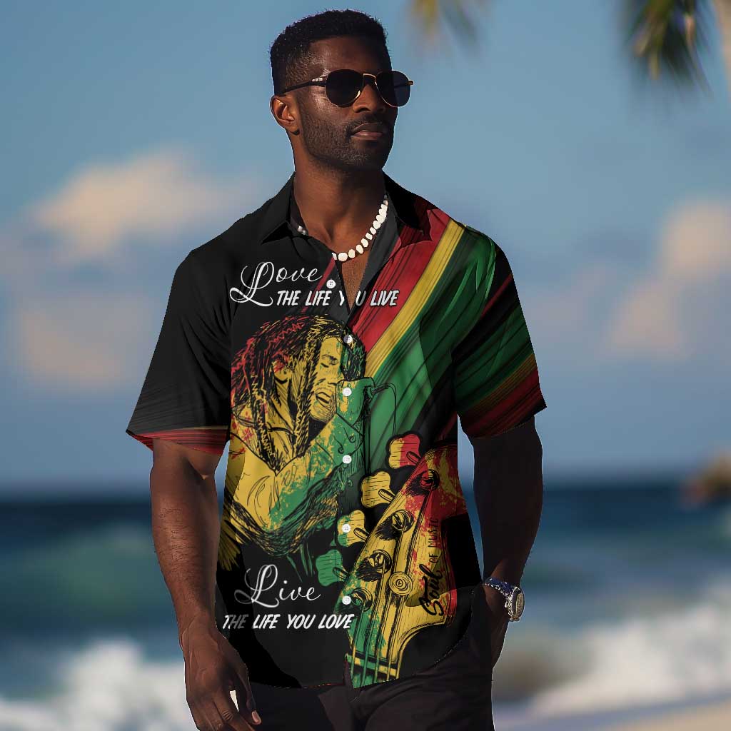 Personalised Afro Vibes Hawaiian Shirt Reggae King - Live The Way You Love LT7