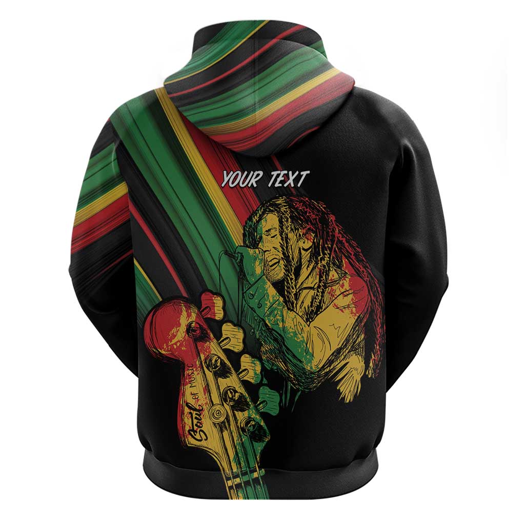 Personalised Reggae Hoodie Live The Way You Love LT7