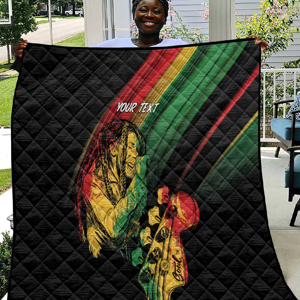 Personalised Afro Vibes Quilt Reggae King - Live The Way You Love LT7