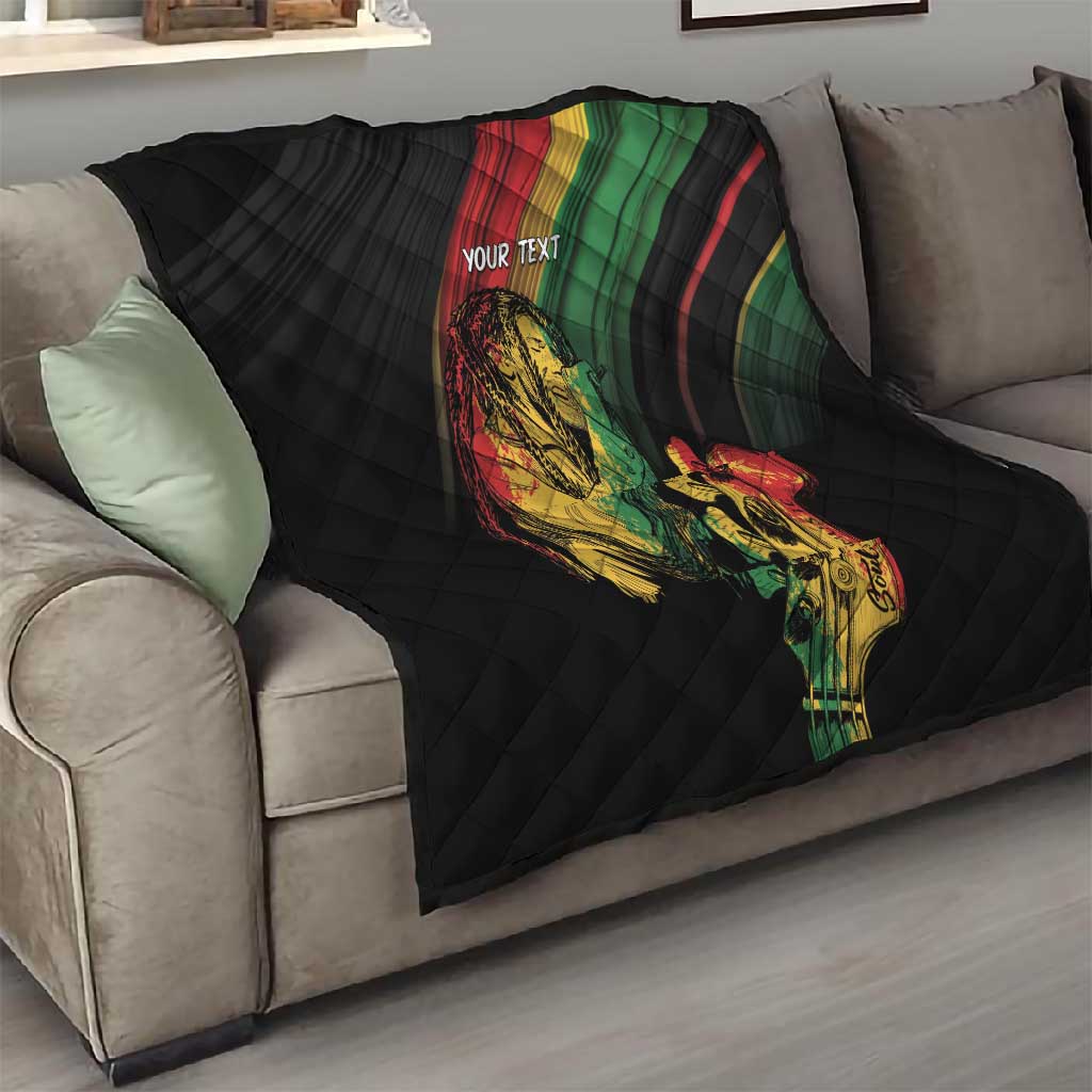 Personalised Afro Vibes Quilt Reggae King - Live The Way You Love LT7