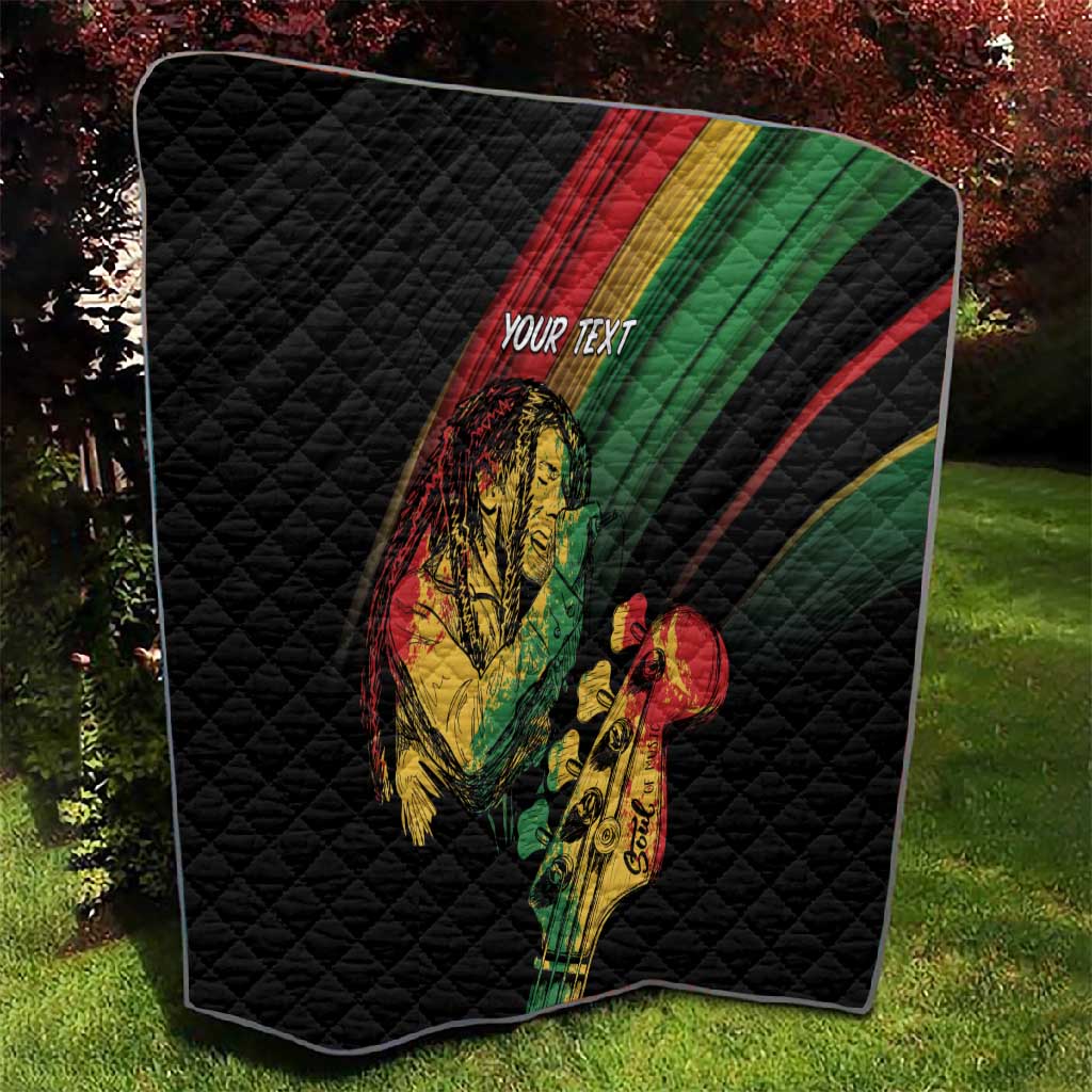 Personalised Afro Vibes Quilt Reggae King - Live The Way You Love LT7