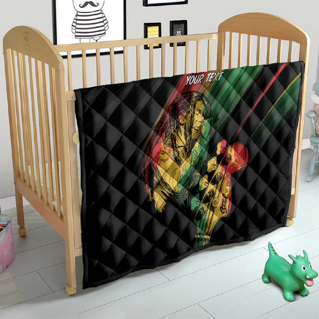 Personalised Afro Vibes Quilt Reggae King - Live The Way You Love LT7
