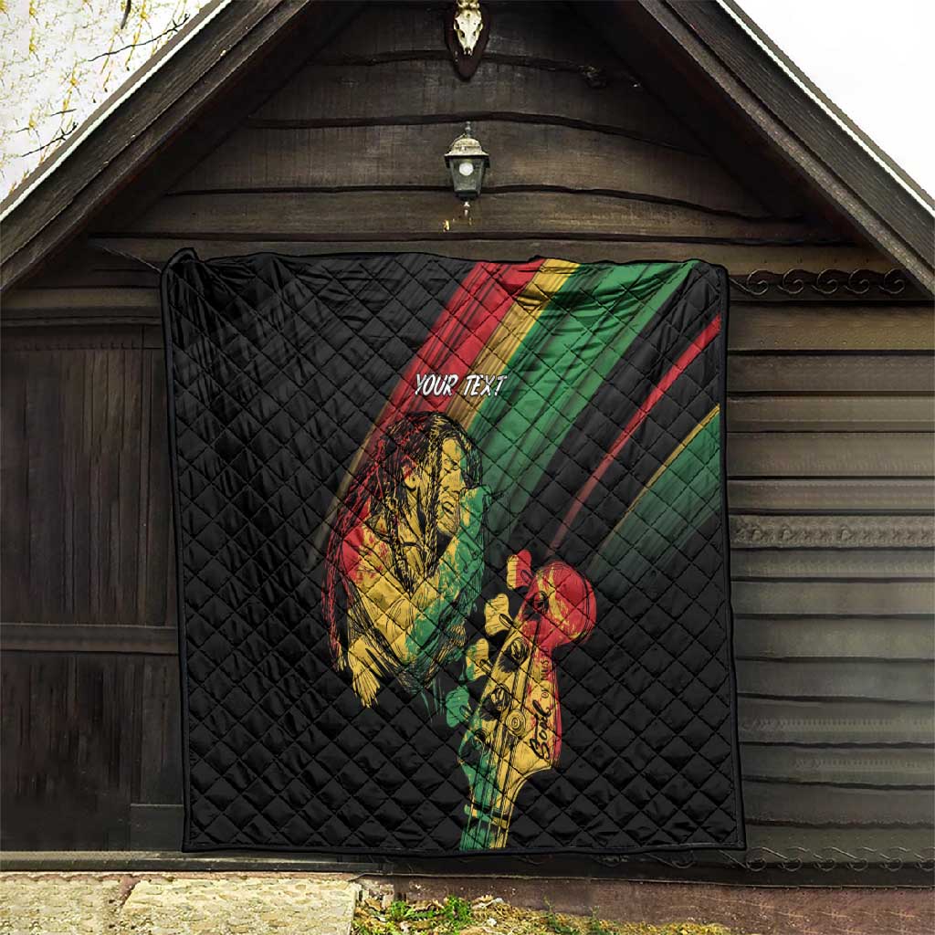 Personalised Afro Vibes Quilt Reggae King - Live The Way You Love LT7