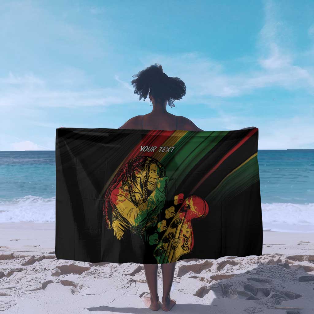 Personalised Afro Vibes Sarong Reggae King - Live The Way You Love LT7