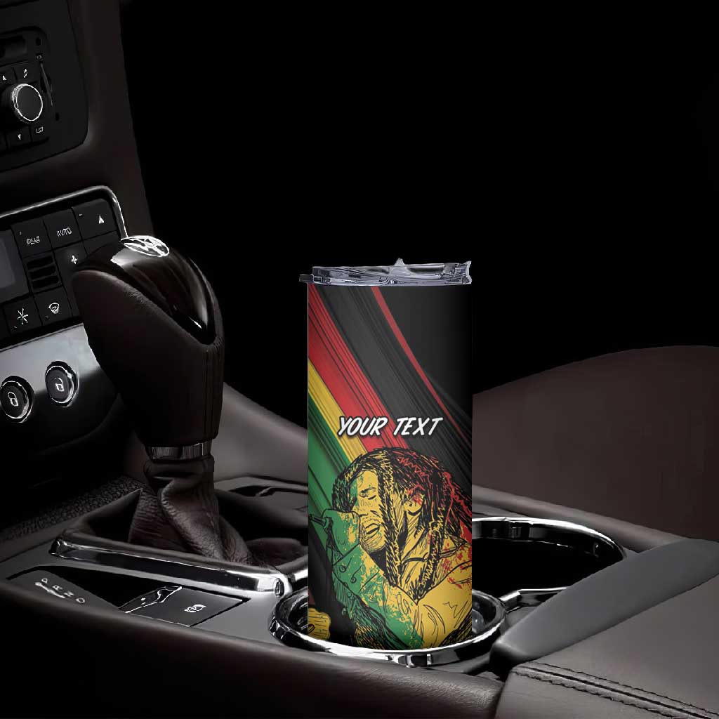 Personalised Afro Vibes Skinny Tumbler Reggae King - Live The Way You Love LT7