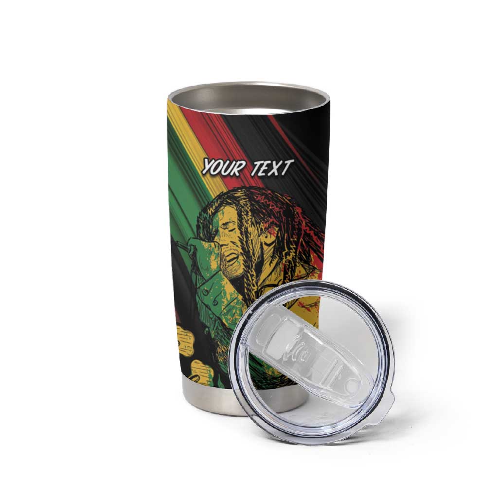 Personalised Afro Vibes Tumbler Cup Reggae King - Live The Way You Love LT7