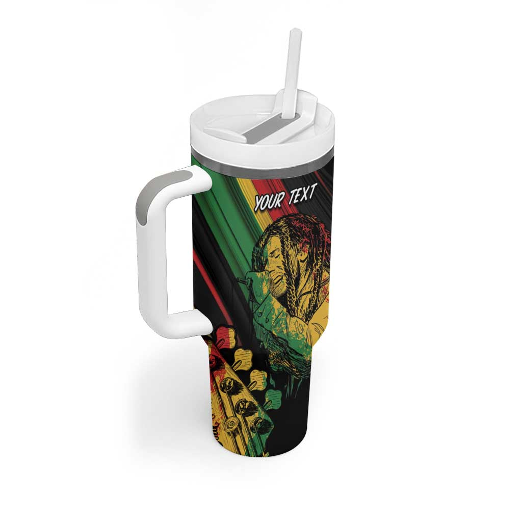 Personalised Afro Vibes Tumbler With Handle Reggae King - Live The Way You Love LT7
