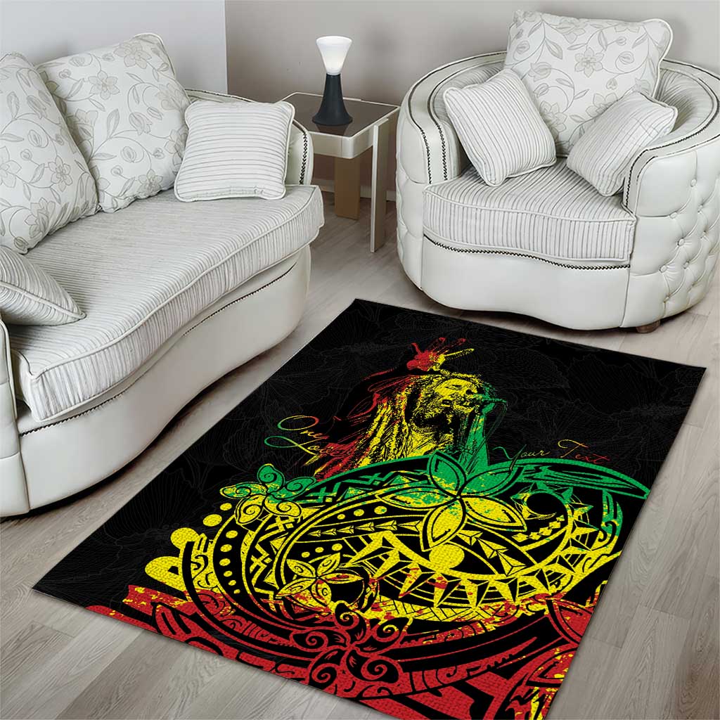 Personalised Jawaiian Reggae Area Rug Afro-Polynesian Style LT7