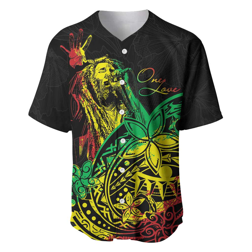 Personalised Jawaiian Reggae Baseball Jersey Afro-Polynesian Style LT7