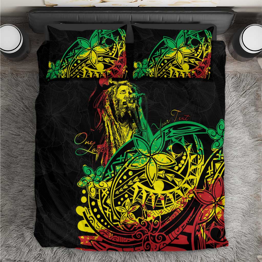 Personalised Jawaiian Reggae Bedding Set Afro-Polynesian Style LT7