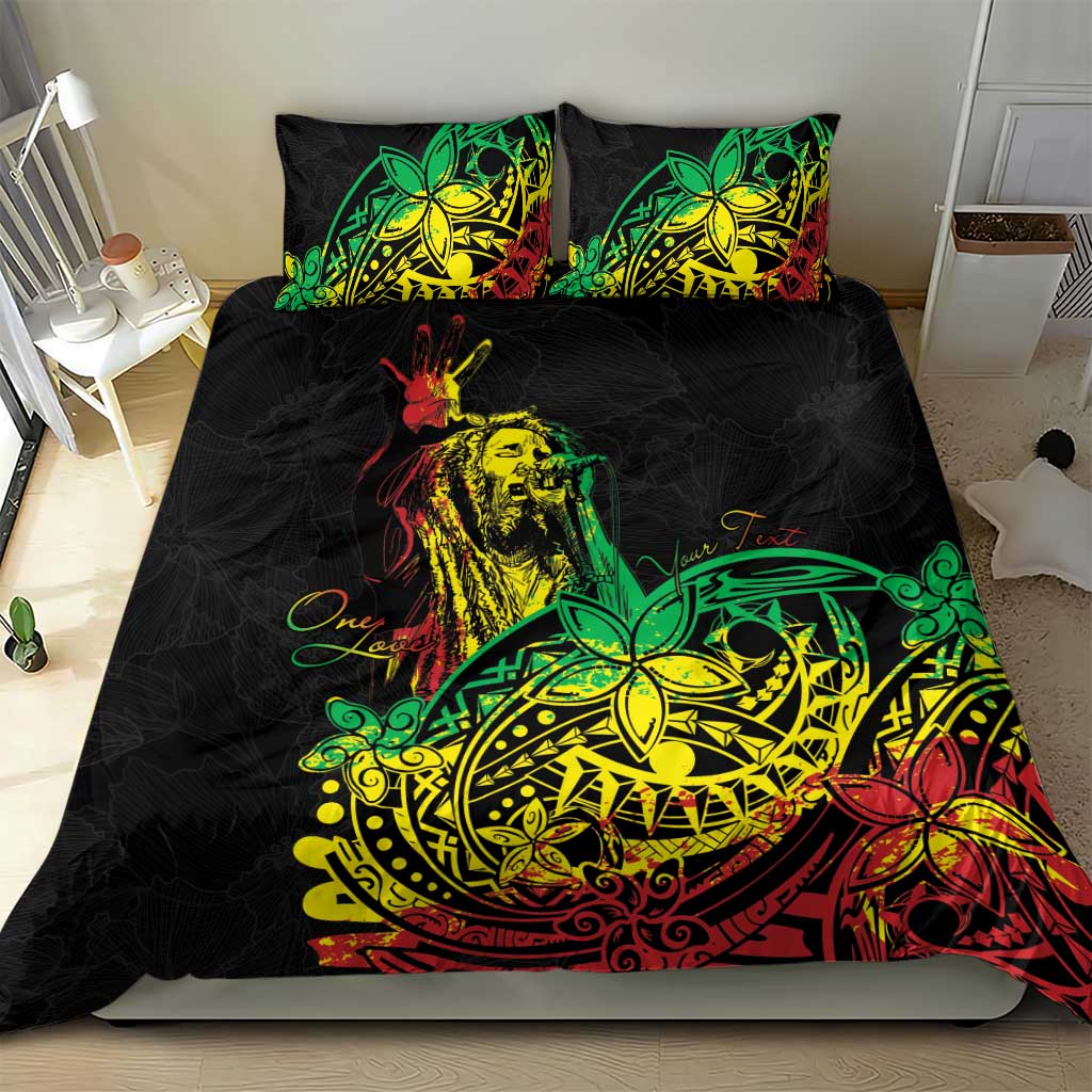 Personalised Jawaiian Reggae Bedding Set Afro-Polynesian Style LT7