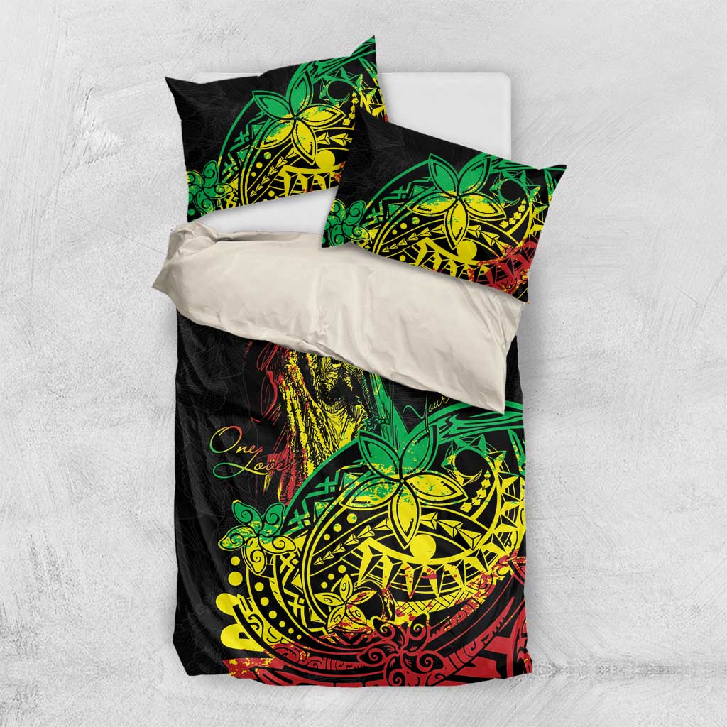 Personalised Jawaiian Reggae Bedding Set Afro-Polynesian Style LT7