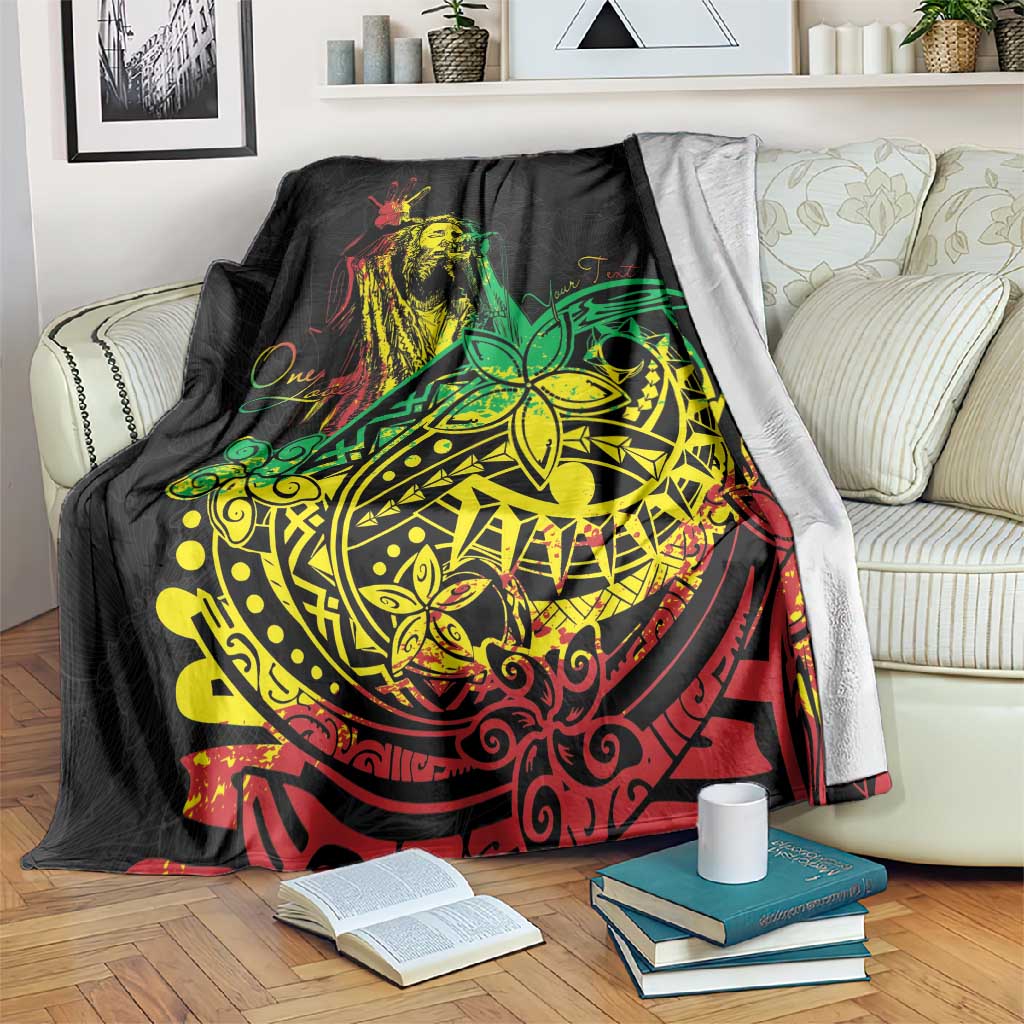 Personalised Jawaiian Reggae Blanket Afro-Polynesian Style LT7