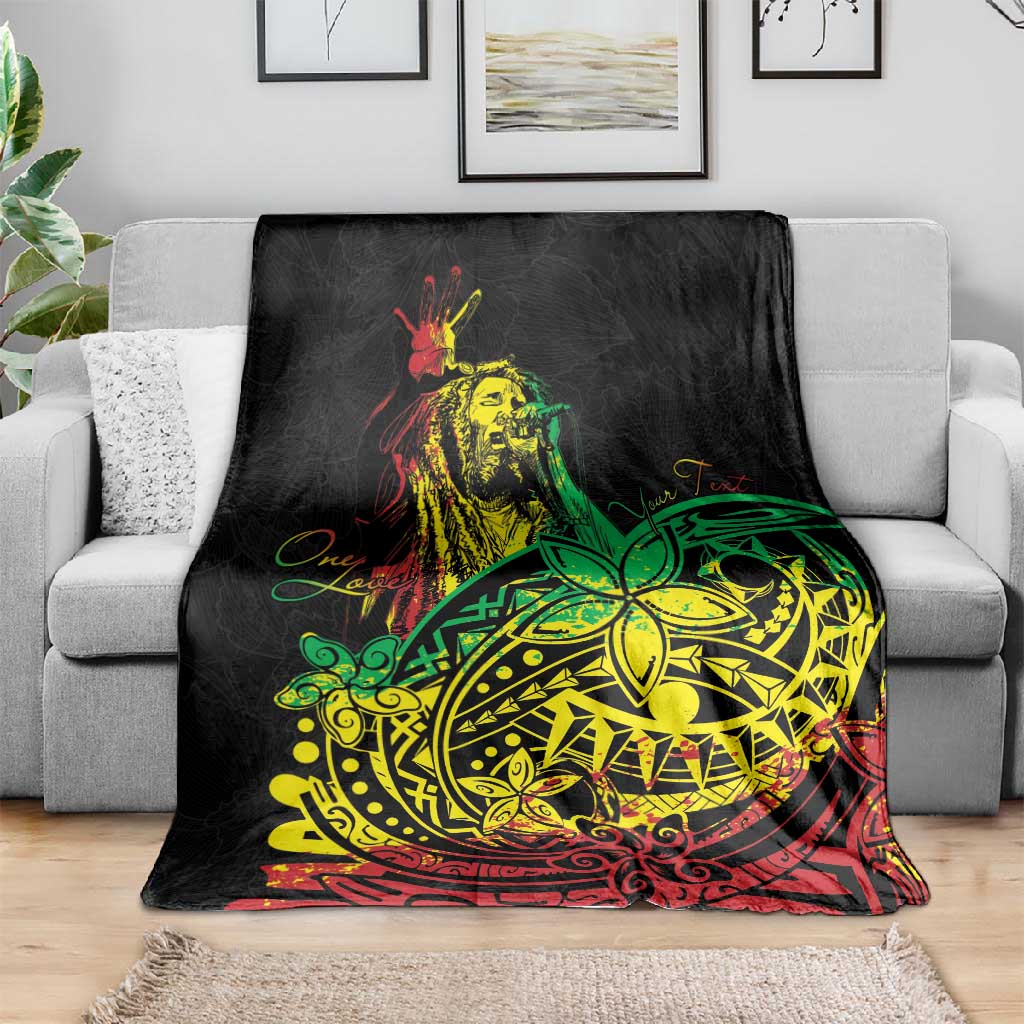 Personalised Jawaiian Reggae Blanket Afro-Polynesian Style LT7