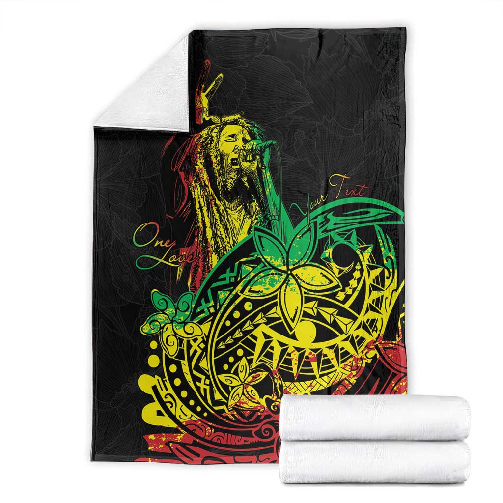 Personalised Jawaiian Reggae Blanket Afro-Polynesian Style LT7