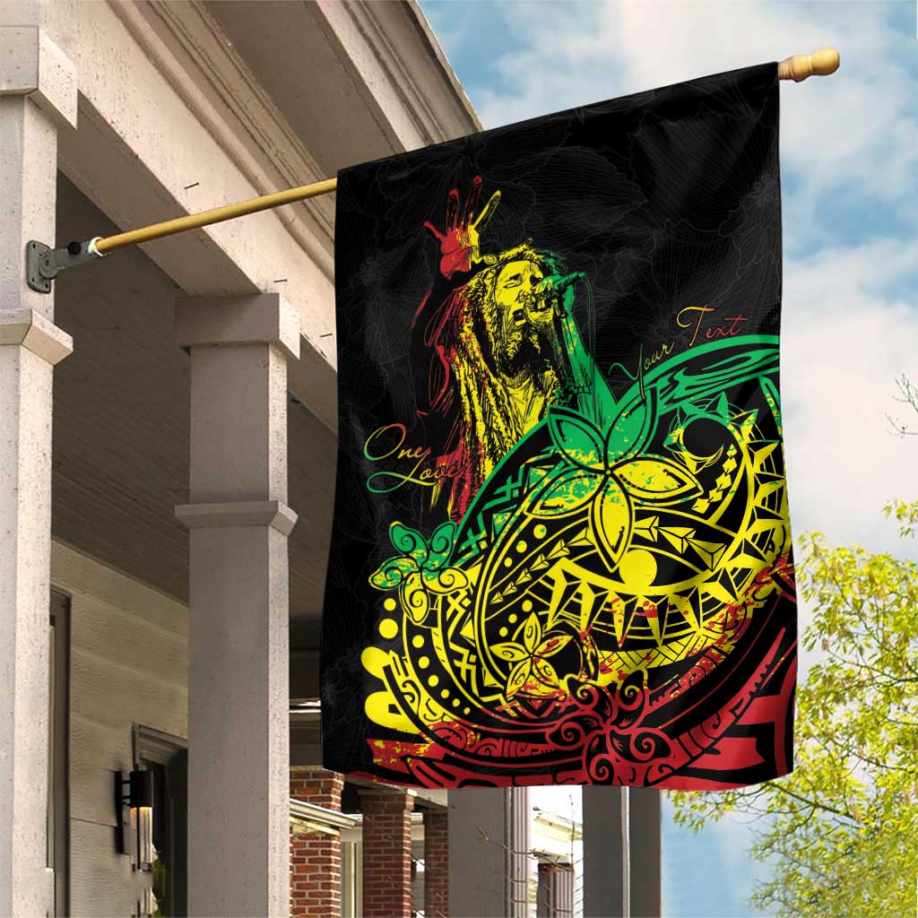 Personalised Jawaiian Reggae Garden Flag Afro-Polynesian Style LT7