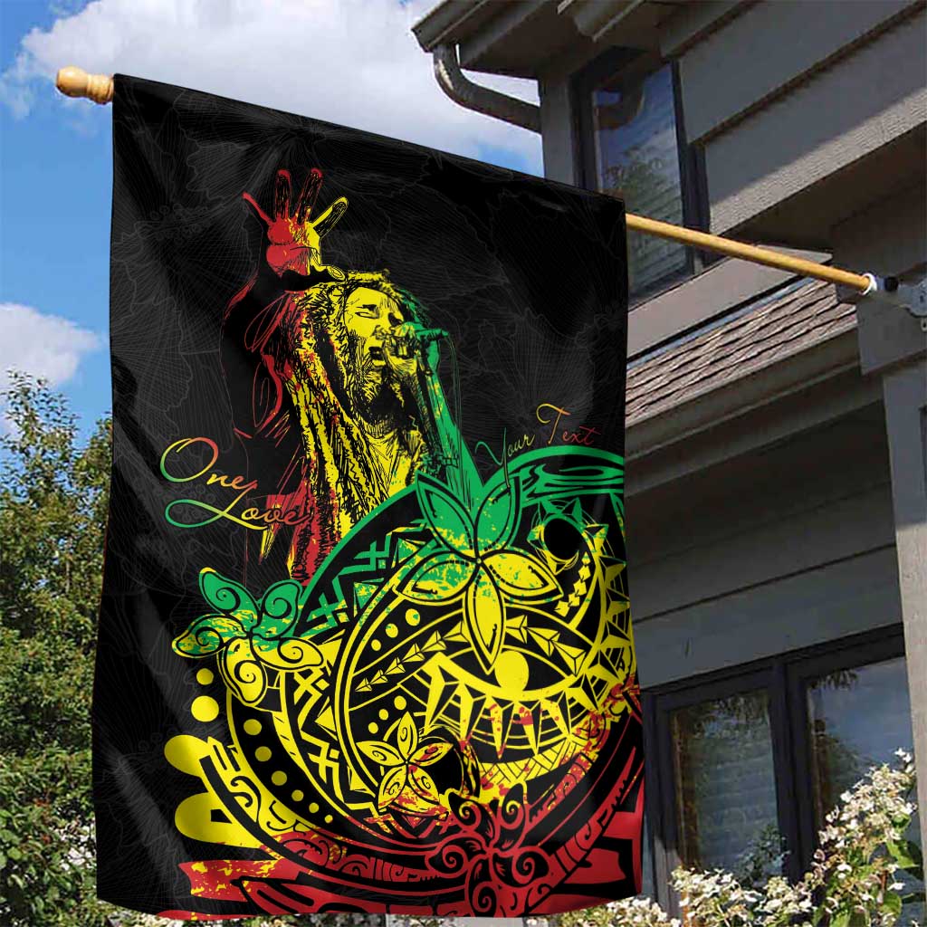 Personalised Jawaiian Reggae Garden Flag Afro-Polynesian Style LT7