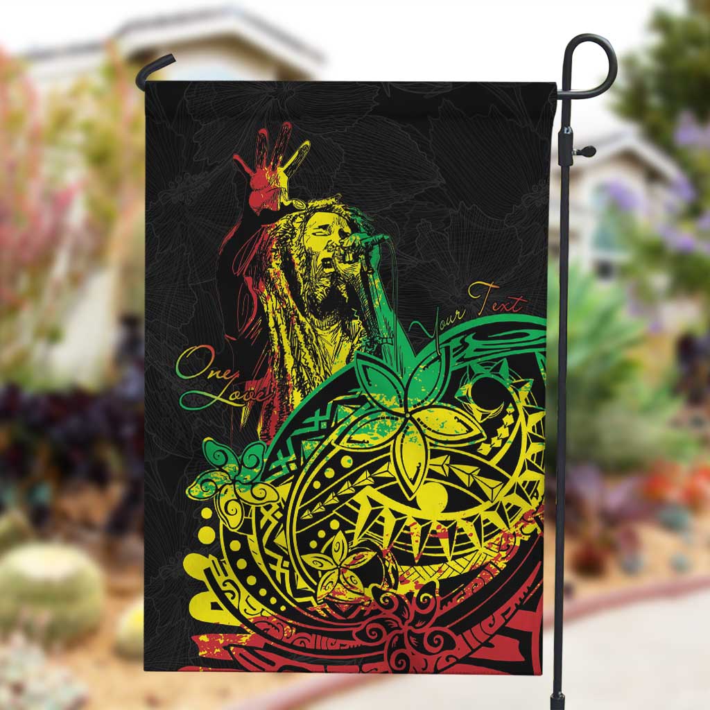 Personalised Jawaiian Reggae Garden Flag Afro-Polynesian Style LT7