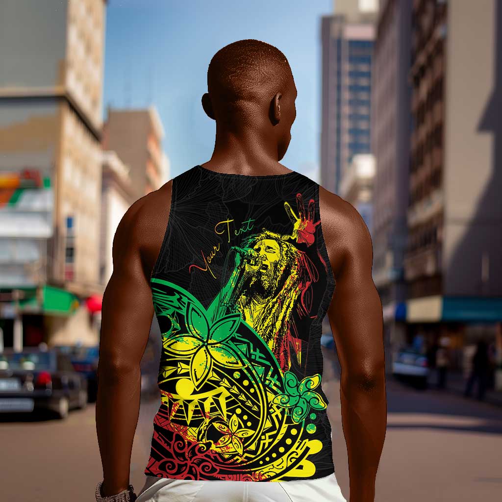 Personalised Jawaiian Reggae Men Tank Top Afro-Polynesian Style LT7