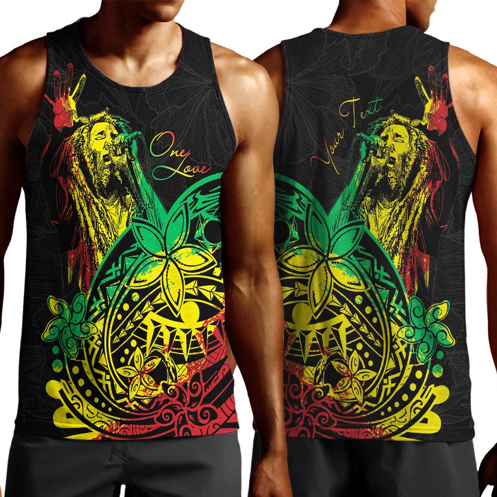 Personalised Jawaiian Reggae Men Tank Top Afro-Polynesian Style LT7