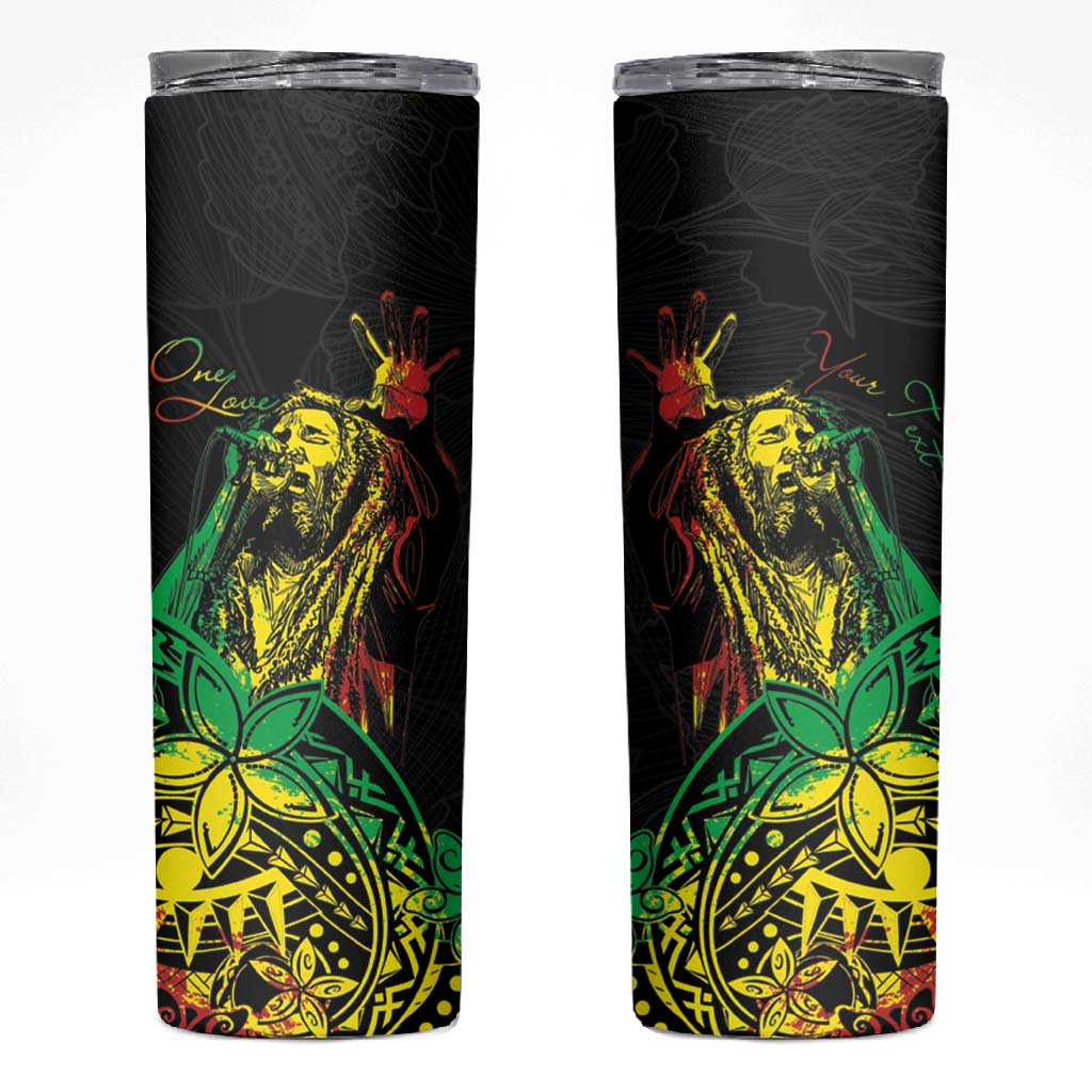 Personalised Jawaiian Reggae Skinny Tumbler Afro-Polynesian Style LT7