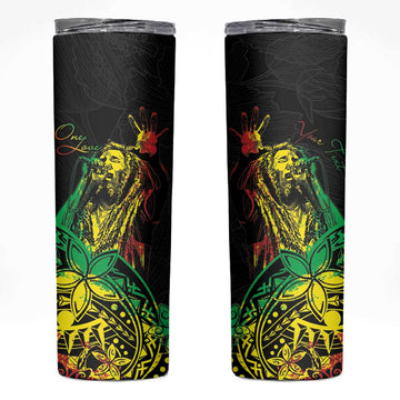 Personalised Jawaiian Reggae Skinny Tumbler Afro-Polynesian Style LT7