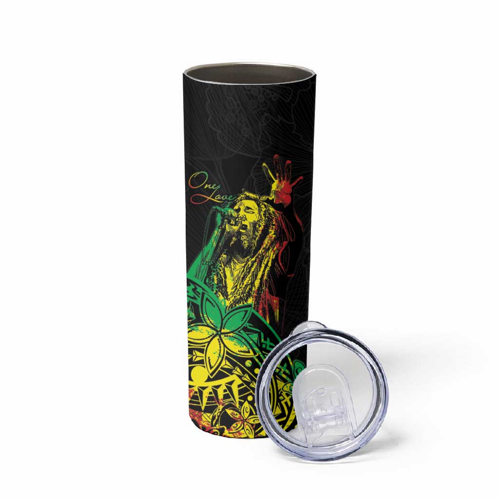 Personalised Jawaiian Reggae Skinny Tumbler Afro-Polynesian Style LT7
