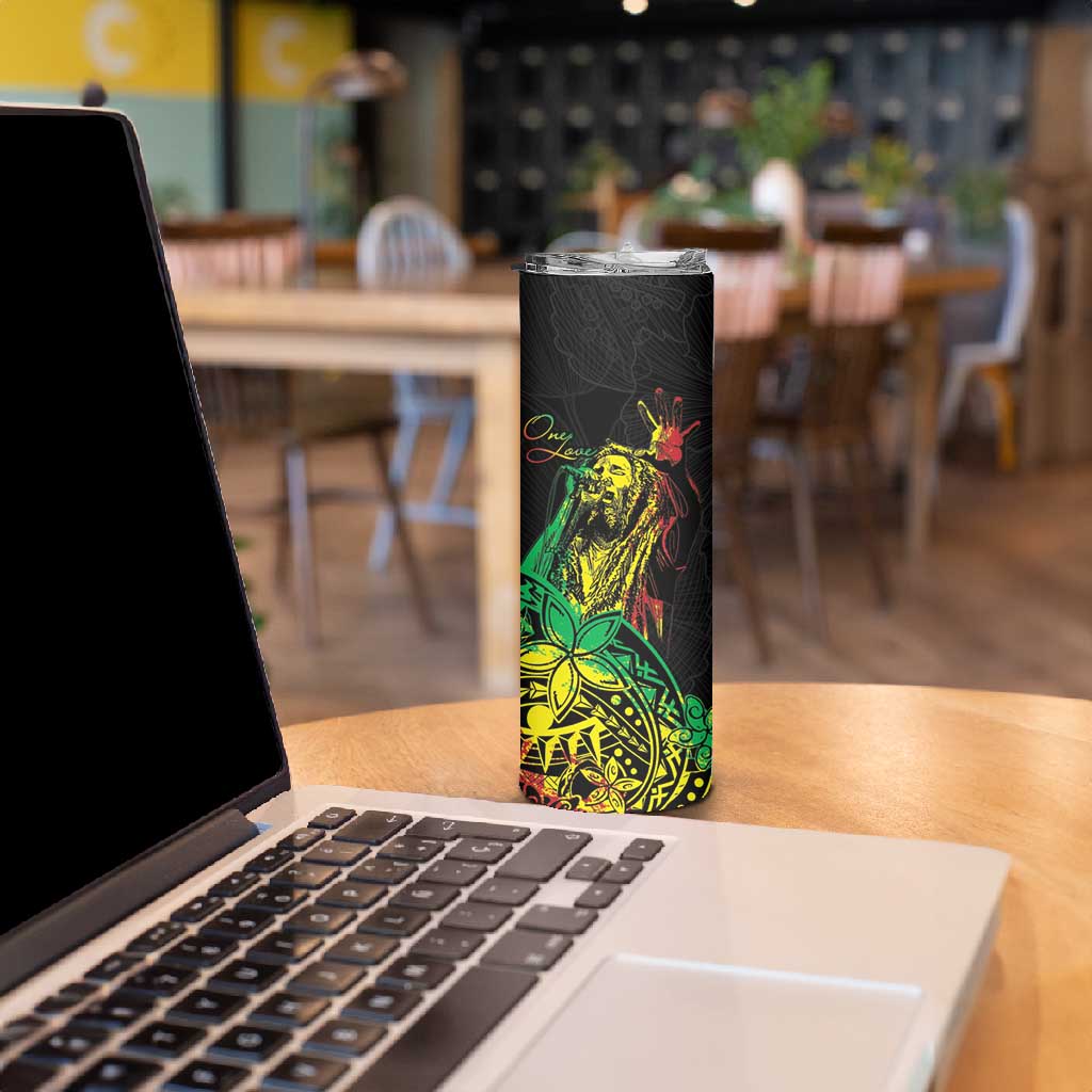Personalised Jawaiian Reggae Skinny Tumbler Afro-Polynesian Style LT7