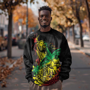 Personalised Jawaiian Reggae Sweatshirt Afro-Polynesian Style LT7