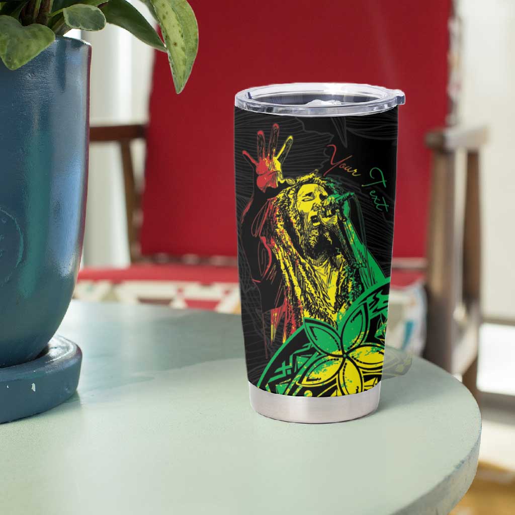 Personalised Jawaiian Reggae Tumbler Cup Afro-Polynesian Style LT7