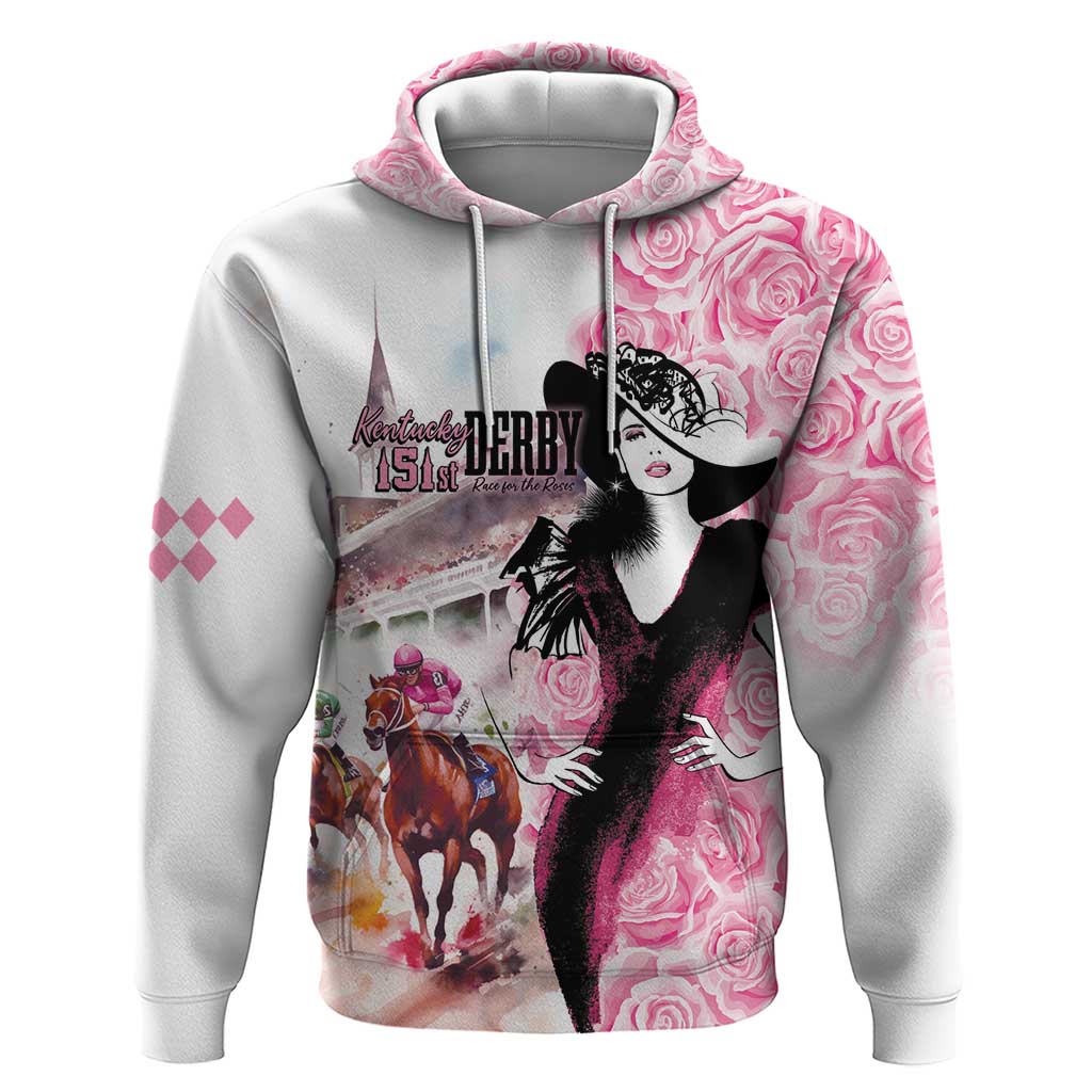 Kentucky Horse Racing Hoodie Derby Day - Pink Out Party LT7