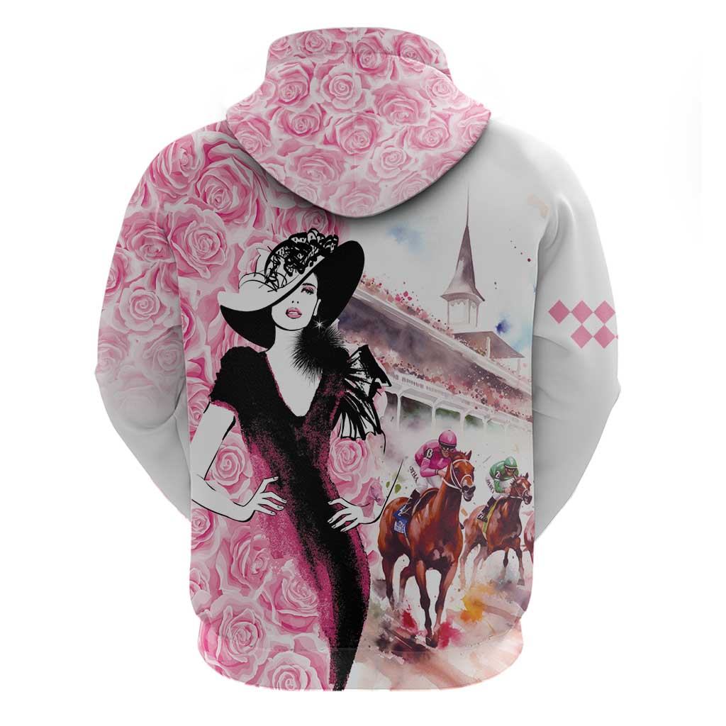 Kentucky Horse Racing Hoodie Derby Day - Pink Out Party LT7