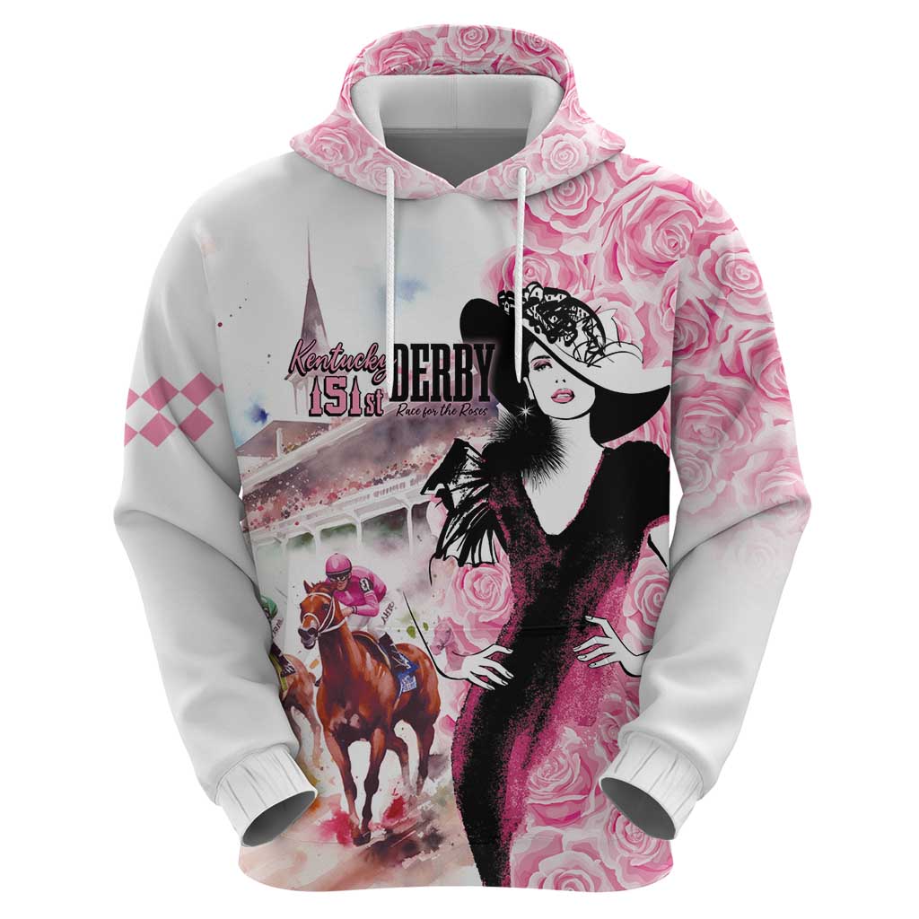 Kentucky Horse Racing Hoodie Derby Day - Pink Out Party LT7