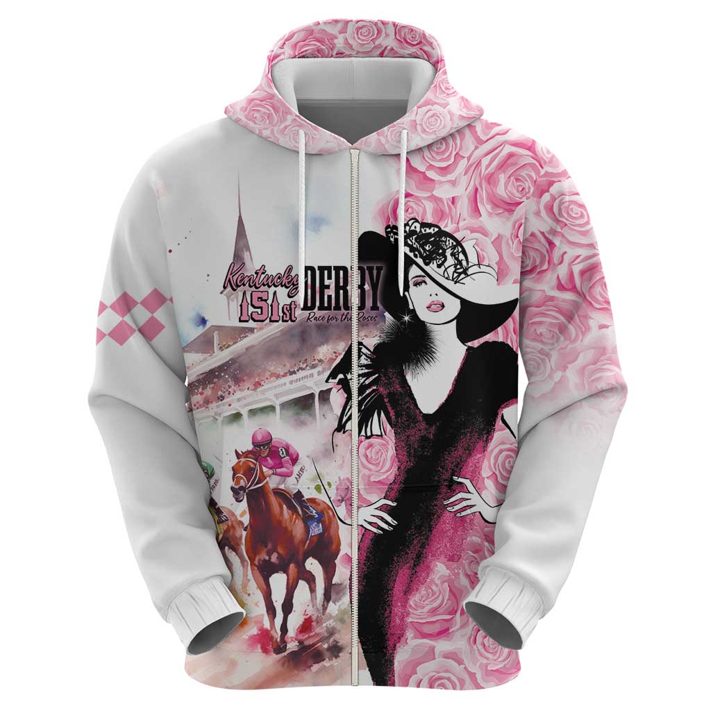 Kentucky Horse Racing Hoodie Derby Day - Pink Out Party LT7