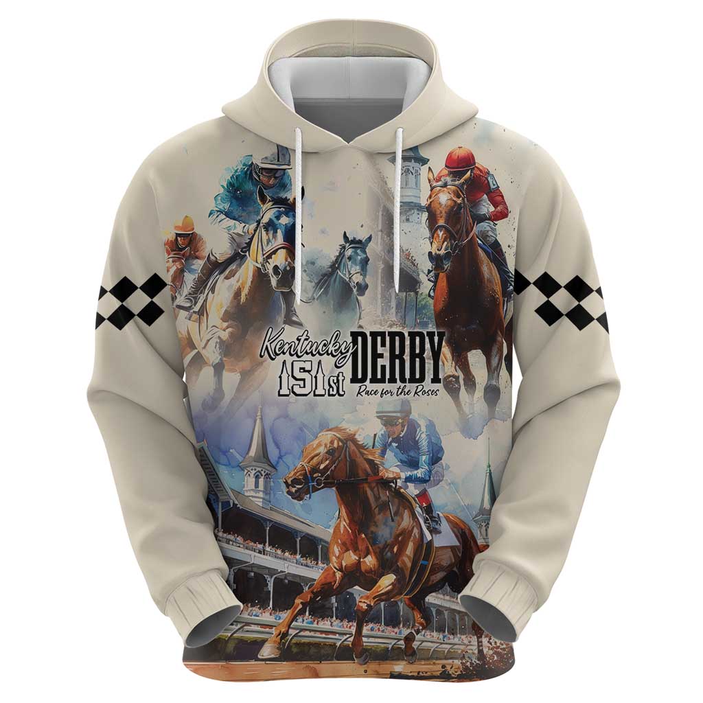 Kentucky Horse Racing Hoodie For The Roses LT7